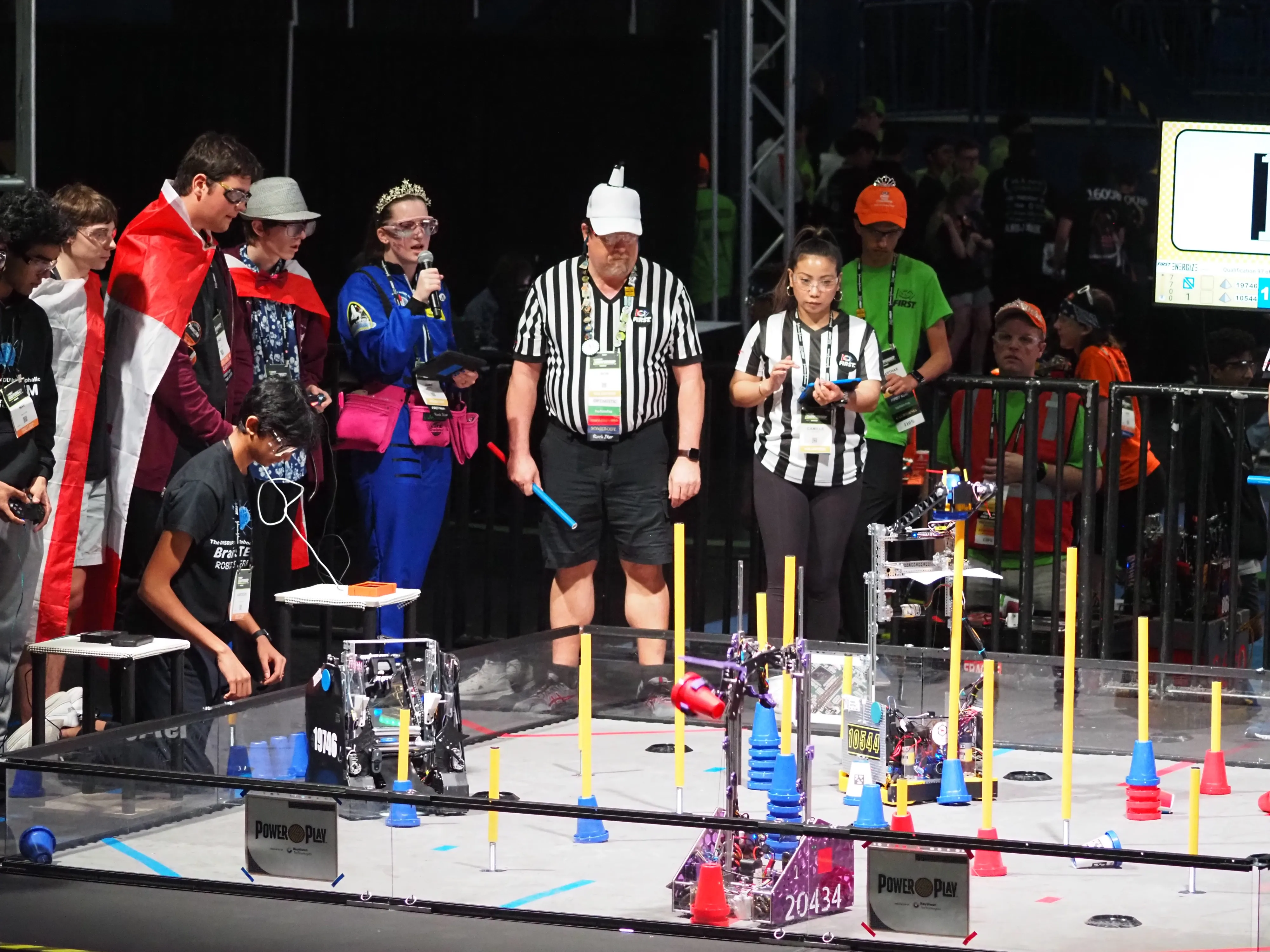 Picture of a robotics competition